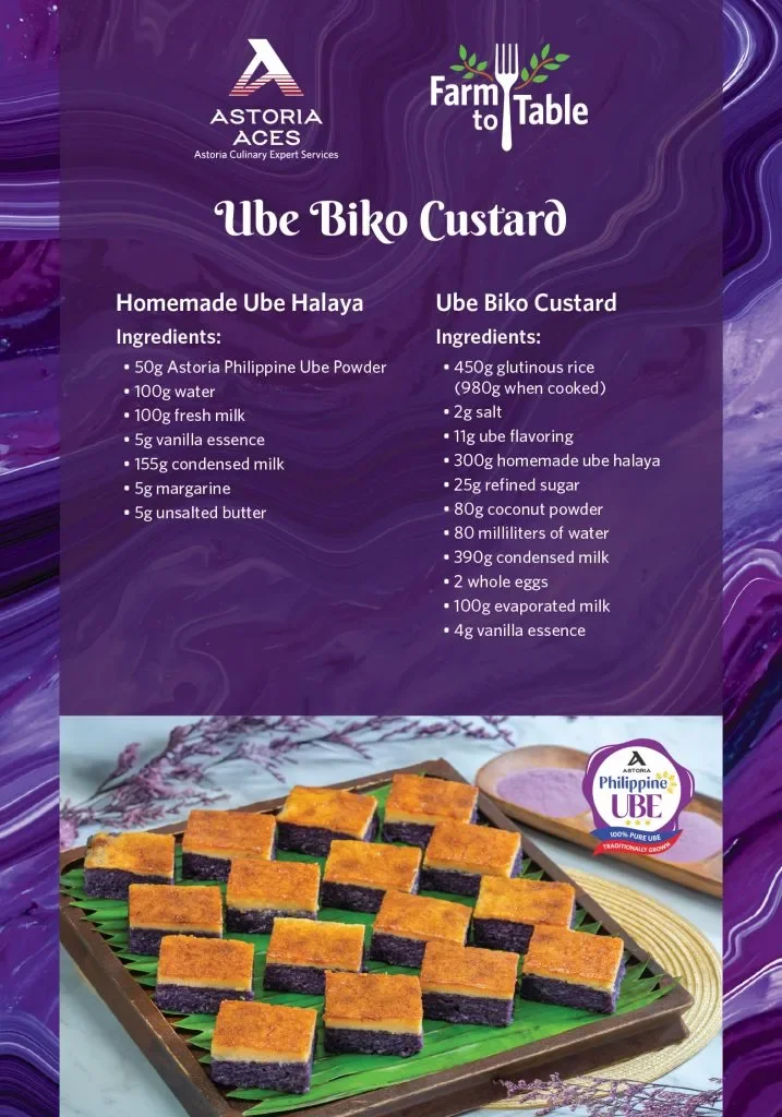 Ube Biko Custard recipe