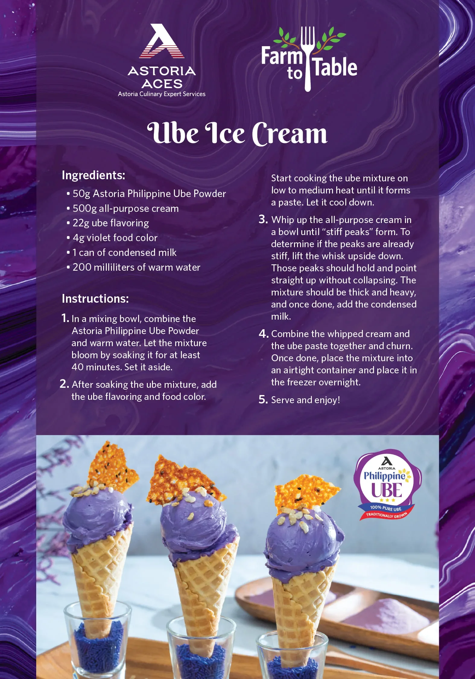 Ube Ice Cream recipe